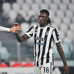 Juventus - Cagliari 21 dicembre 2021 - Kean segna il goal dell'1-0 (Getty)